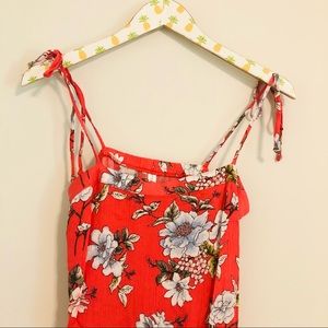 Pink Floral Mini Dress